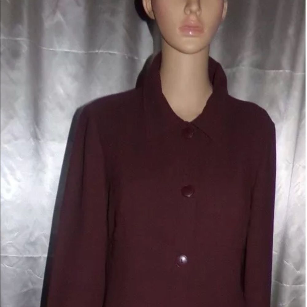 Chadwick’s Long Brown Dress Overcoat sz. 10